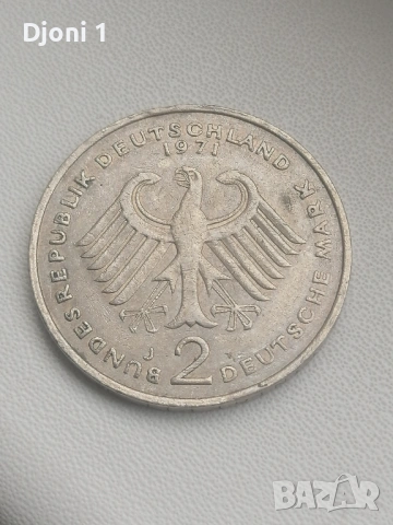 Възпоменателна монета 2 Mark 1971 J