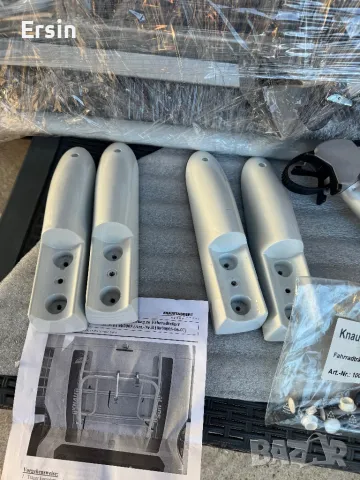 Оригинална стойка за 2 велосипеда  За Кемпер KNAUS SUN-TI05 Цвят : Бял  (чисто нов)  , снимка 6 - Къмпинг мебели - 50075407