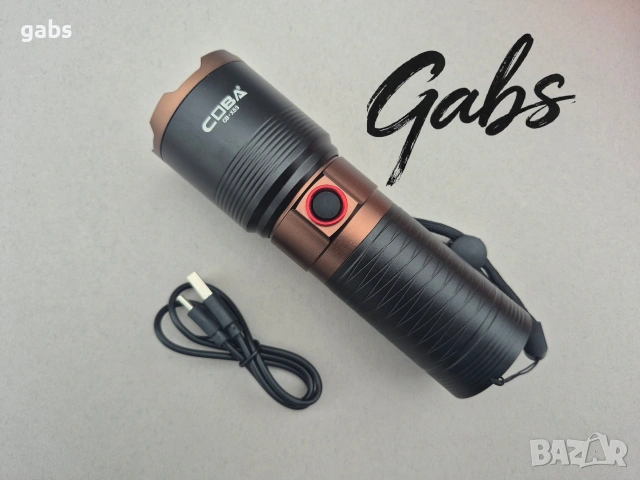 Мощен LASER LED фенер COBA CB-X53,2000м в пластмасова кутия, снимка 2 - Къмпинг осветление - 52479922