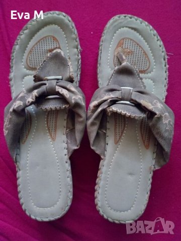 Чехли естествена кожа, 41, снимка 4 - Чехли - 36841593