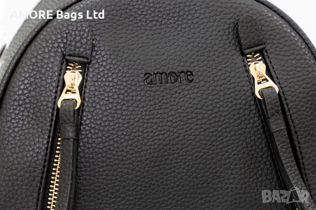 Дамска раница AMORE Martina - Black, снимка 2 - Раници - 50656759
