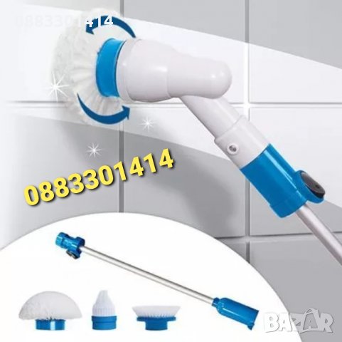 Четка за баня Електрическа четка за почистване на баня Spin Scrubber + приставки    , снимка 2 - Други стоки за дома - 30259921