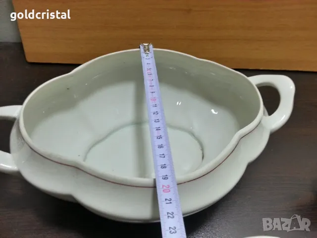 стар български порцелан супник и сосиера , снимка 9 - Антикварни и старинни предмети - 49029711