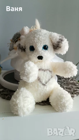 Ръчно плетено кученце, снимка 9 - Плюшени играчки - 50502592