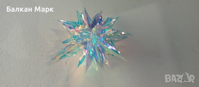 3D Коледна украса – снежинка, звезда, топка с отблясъци,променящи се цветове , снимка 8 - Декорация за дома - 51932466