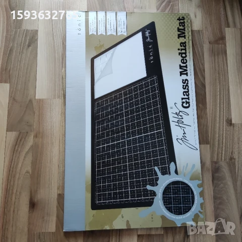 Стъклена работна подложка Tim Holtz, снимка 4 - Други - 51071661