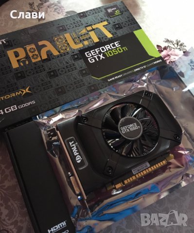 Видеокарта NVIDIA Palit GeForce GTX 1050TI StormX 4GB 128BIT GDDR5 , снимка 6 - Видеокарти - 43151948