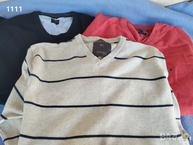 Пуловери Tommy Hilfiger и Olymp-3XL.