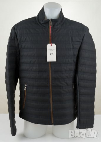 Тъмносиньо мъжко яке от естествена кожа марка Felix Hardy - M