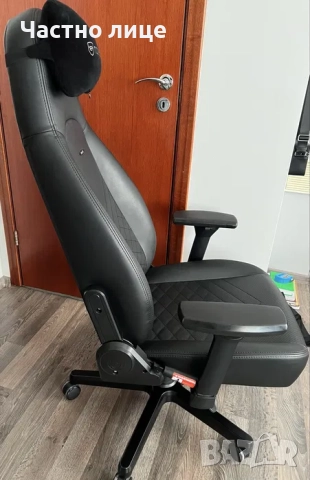 Стол noblechairs еко кожа черен, снимка 4 - Столове - 51626161