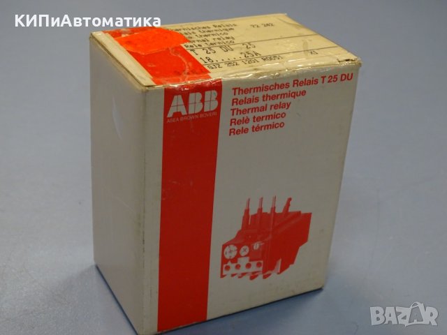 термично реле ABB T25 DU 25A thermal relay, снимка 8 - Резервни части за машини - 37513250