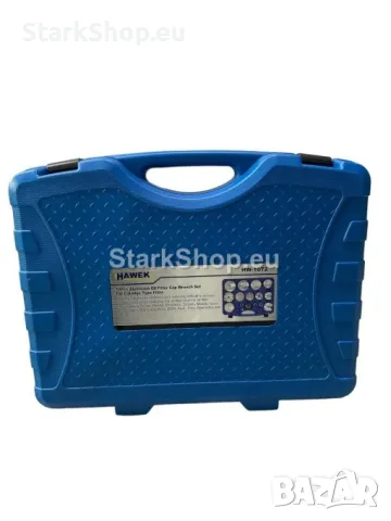 Професионален Комплект Ключове за Маслени Филтъри 19 части HAWEK Чашки Маслен Филтър, снимка 3 - Други инструменти - 50394316
