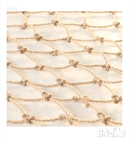 Мрежа за увивни растения Юта, 2x2.5 м, 15x15 см, Кафява, снимка 5 - Други стоки за дома - 52950153