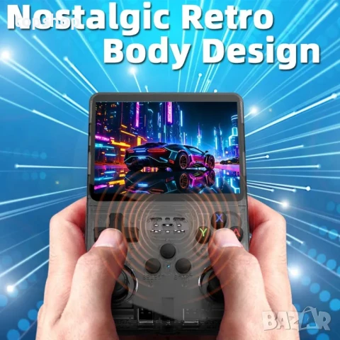 XIXIMENG R36S Ретро Игрова Конзола 64GB 15000 Игри Нова 3.5-инчов IPS Ретро Видео Игра, снимка 3 - Други игри и конзоли - 50556740
