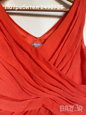 Рокля бална къса оранжева прегърни ме, марка Н&М, снимка 4 - Рокли - 43289501