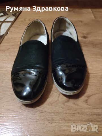 Черни велурени обувки 39 номер, снимка 3 - Дамски ежедневни обувки - 42956550