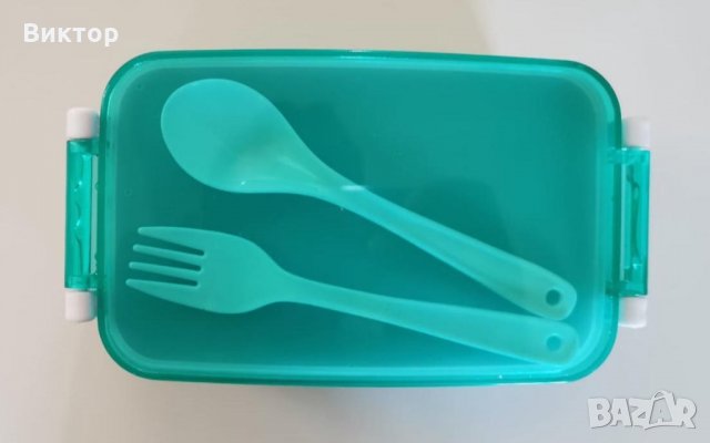 Кутия за обяд  с прибори., снимка 2 - Други стоки за дома - 28661292