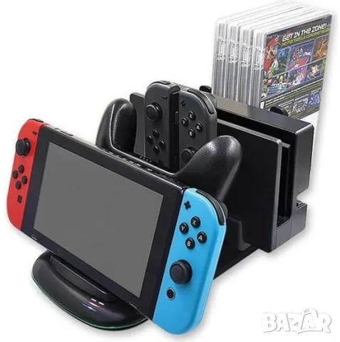 Under Control 5 в 1 зарядна станция и докинг станция за Nintendo switch , снимка 1