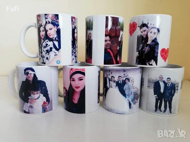 12 лв,чаши с снимка или надпис по избор на клиента 