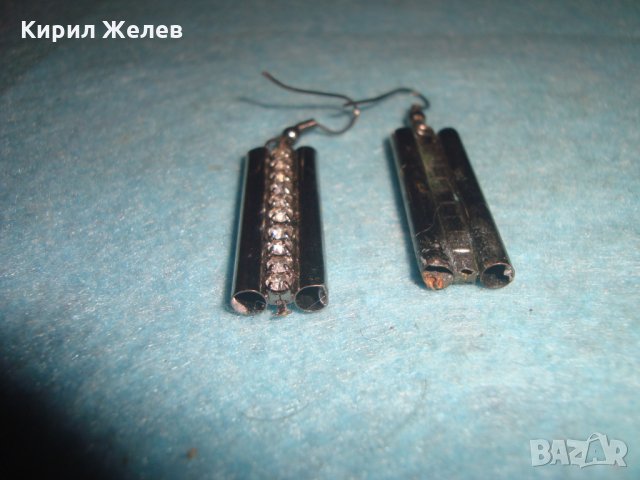 СТАРИ СРЕБРИСТИ КРИСТАЛНИ ФЕШЪН АРТ ОБЕЦИ 26813, снимка 8 - Обеци - 34831038