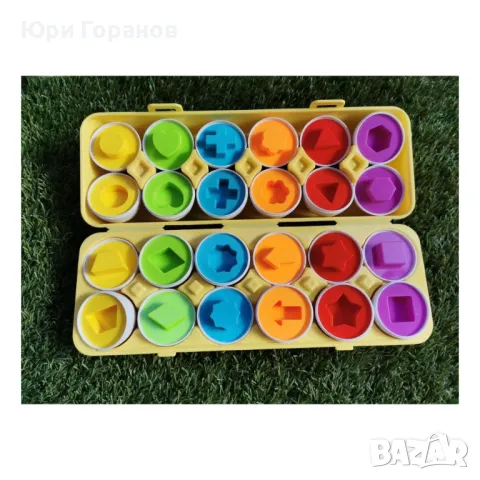 Комплект с кутия и 12 яйца - пъзел, снимка 3 - Образователни игри - 49440601
