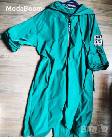 🩵Уникално дамско дълго яке ветровка🩵, снимка 3 - Якета - 44076959