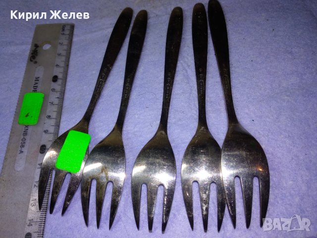 WILKENS 90 Пет СТАРИННИ АНГЛИЙСКИ МАРКОВИ ДЕБЕЛО ПОСРЕБРЕНИ 90 МИКРОНА АРИСТОКРАТИЧНИ ВИЛИЦИ 26970, снимка 7 - Прибори за хранене, готвене и сервиране - 43806751