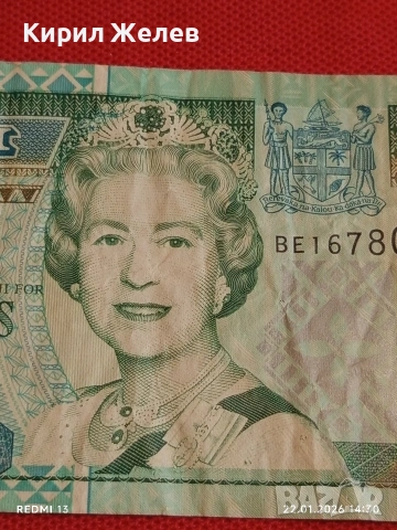 Екзотична банкнота ФИДЖИ много красива за КОЛЕКЦИЯ ДЕКОРАЦИЯ 52286, снимка 2 - Нумизматика и бонистика - 53188606