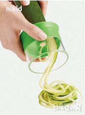 уред ренде за рязане на зеленчуци зеленчукови ленти спирала спирали спагети ивици нудълси нудъли , снимка 2 - Аксесоари за кухня - 47499164