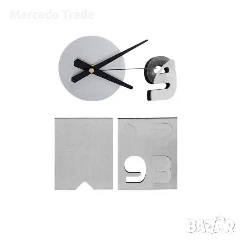 Декоративен стенен часовник-стикер Mercado Trade, 35см., снимка 2 - Стенни часовници - 49171695