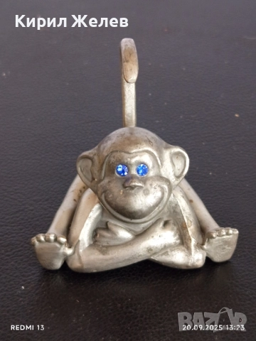 Миниатюрна поставка за пръстени МАЙМУНКА метална 51393, снимка 9 - Други - 51777320