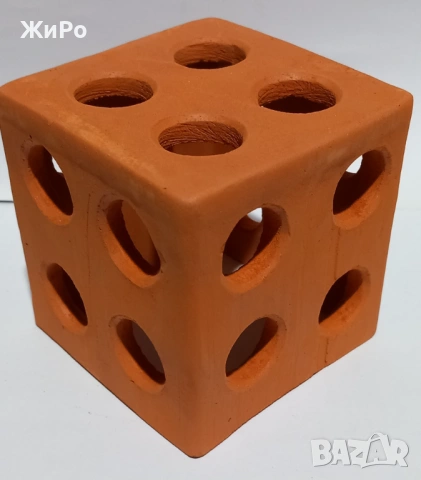 Керамична декорация тип Куб с дупки