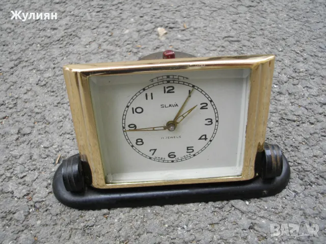 КОЛЕКЦИОНЕРСКИ БУДИЛНИК СЛАВА SLAVA 57г, снимка 1 - Антикварни и старинни предмети - 49087065
