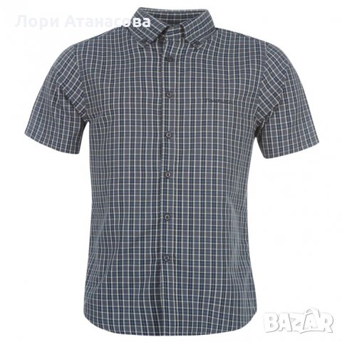  Pierre Cardin Карирана Мъжка Риза Short Sleeve Check Shirt Mens   , снимка 3 - Ризи - 28485127