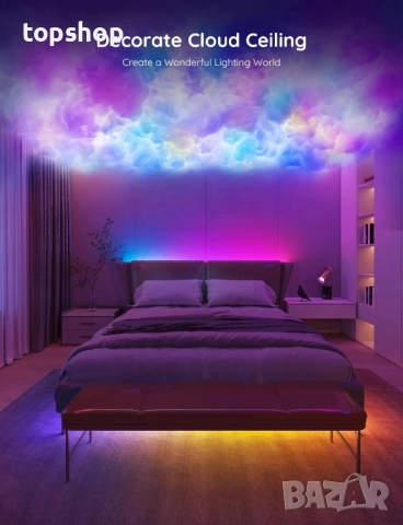 Нова Govee RGBIC LED лента, 16,4 фута WiFi LED светлини, работещи с Alexa и Google Assistant..., снимка 2 - Лед осветление - 51637918