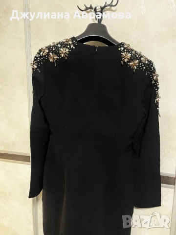 Черна официална рокля, снимка 2 - Рокли - 52805258