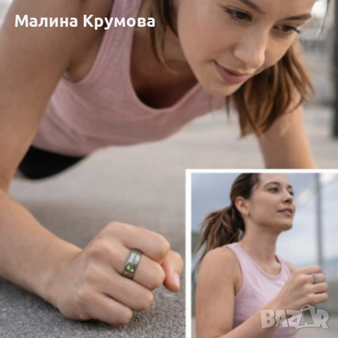 Smart пръстен–интелигентен тракер за здраве и активност в стилна форма, снимка 2 - Друга електроника - 53556297