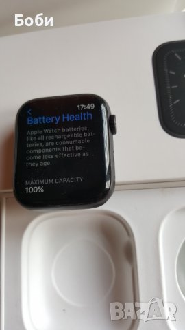 Apple Watch 5 GPS 44mm, като нов!, снимка 7 - Смарт гривни - 36621284