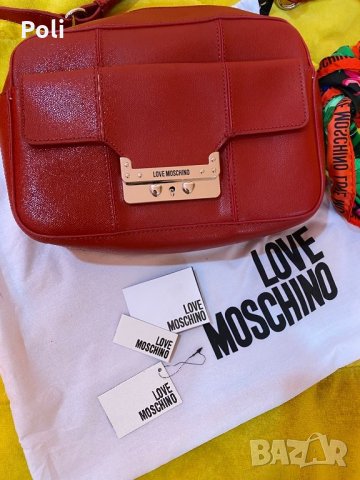 Оригинална чанта Love Moschino, снимка 6 - Чанти - 28336622