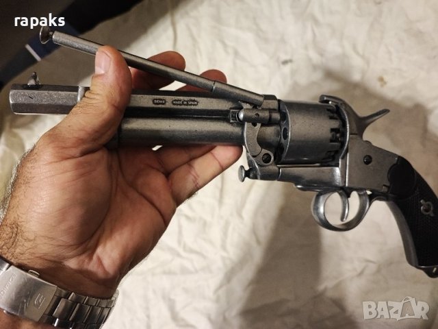 Конфедерален граждански военен револвер LeMat. Реплика на пистолет с барабан , снимка 2 - Бойно оръжие - 21489340