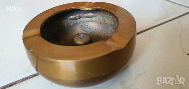 Месингов пепелник , снимка 3 - Антикварни и старинни предмети - 39915792