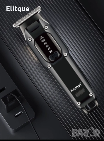 Машинка за подстригване Kemei с голям капацитет на батерията , снимка 5 - Друга електроника - 52905572