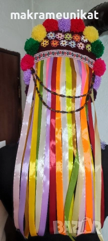 Кукерска маска, гугла, нова, Новодел, уникат, ръчна изработка , снимка 3 - Декорация за дома - 46988271