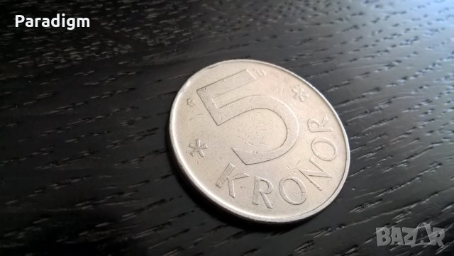 Mонета - Швеция - 5 крони | 1984г.
