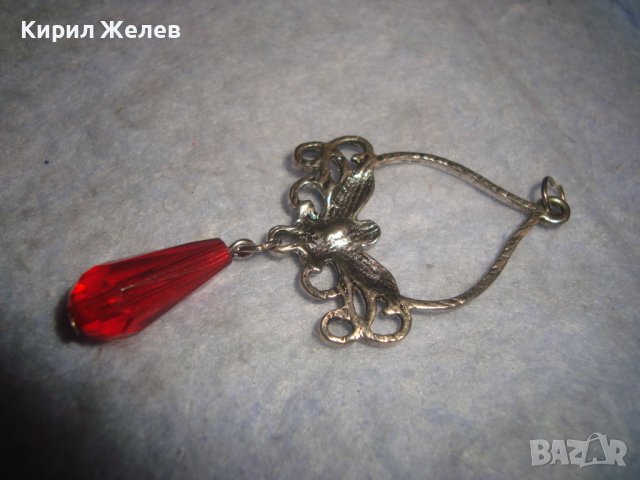 КРАСИВА ПОСРЕБРЕНА ФЛОРАЛНА НЕЖНА ВИСУЛКА МЕДАЛЬОН 29425, снимка 2 - Колиета, медальони, синджири - 37685795