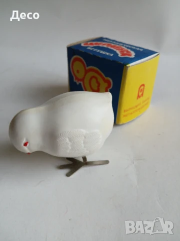 Стара механична руска играчка пиленце., снимка 2 - Колекции - 51171508