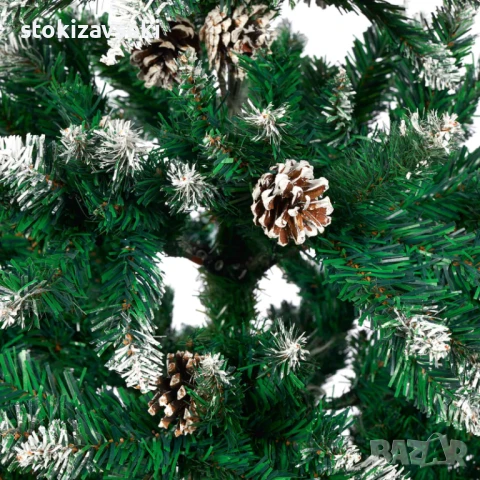 Изкуствена коледна елха, 150 см, снимка 2 - Декорация за дома - 51242526