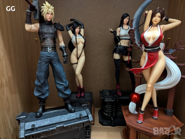 FA Studio 1/4 Scale GK Resin Statues [Cloud, Tifa, Mai Shiranui - FFVII & Street Fighter]