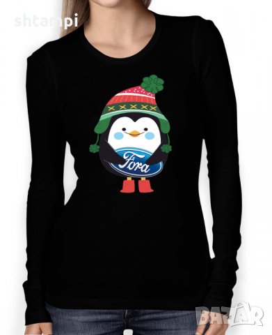 Дамска тениска FORD CHRISTMAS PENGUIN, снимка 3 - Тениски - 32838911