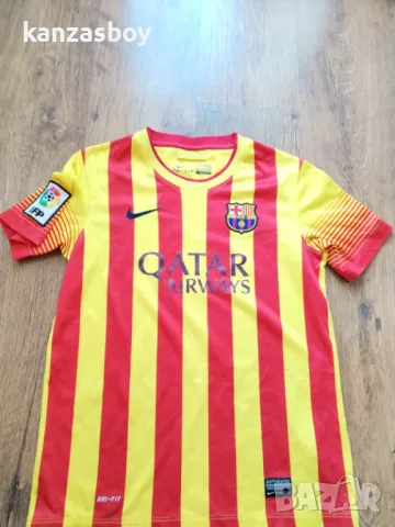 Nike FC Barcelona 2013-14 Away - юношеска футболна тениска 147-158см., снимка 2 - Детски тениски и потници - 48882512